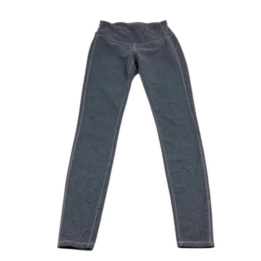 Athleta Skinny Leg Leggings Purple Mid Rise Stretch Pull On Activewear Comfort S